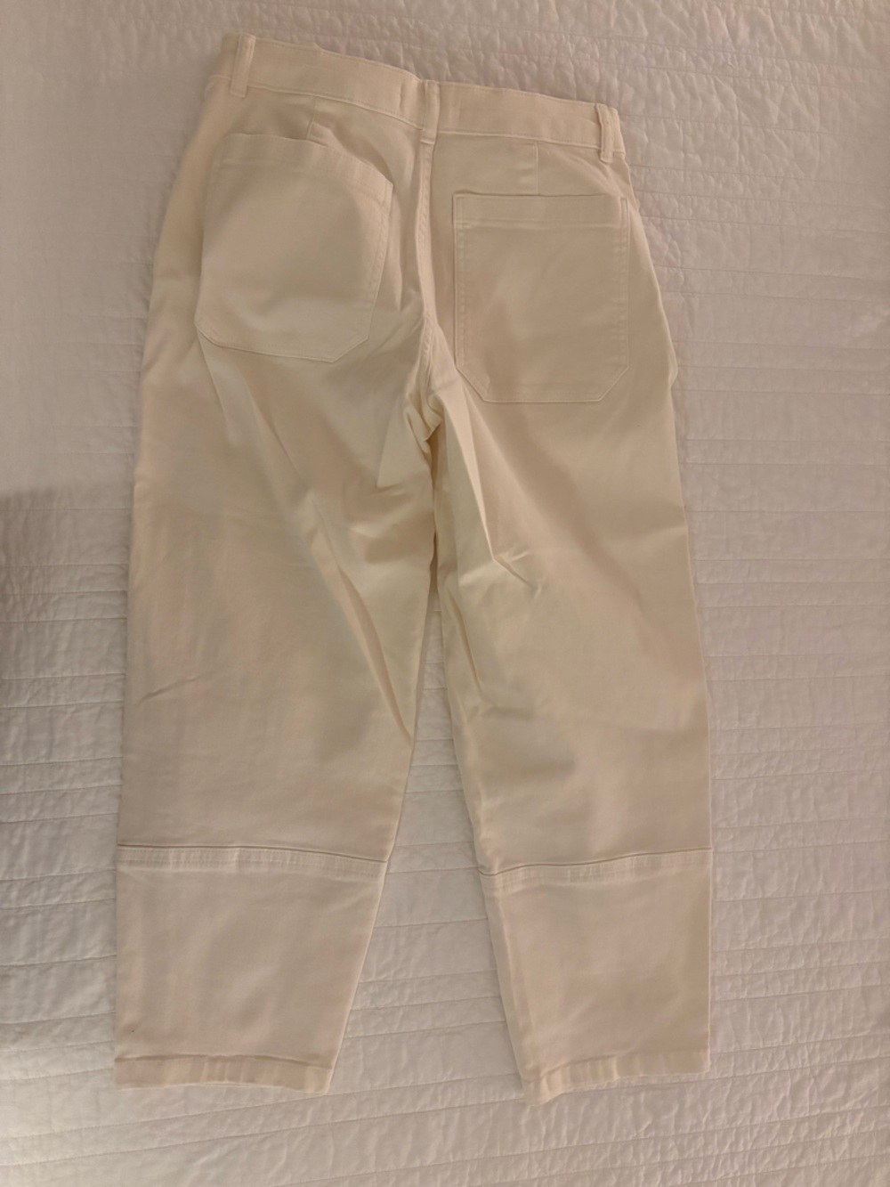 Everlane Cream Barrel Jeans
